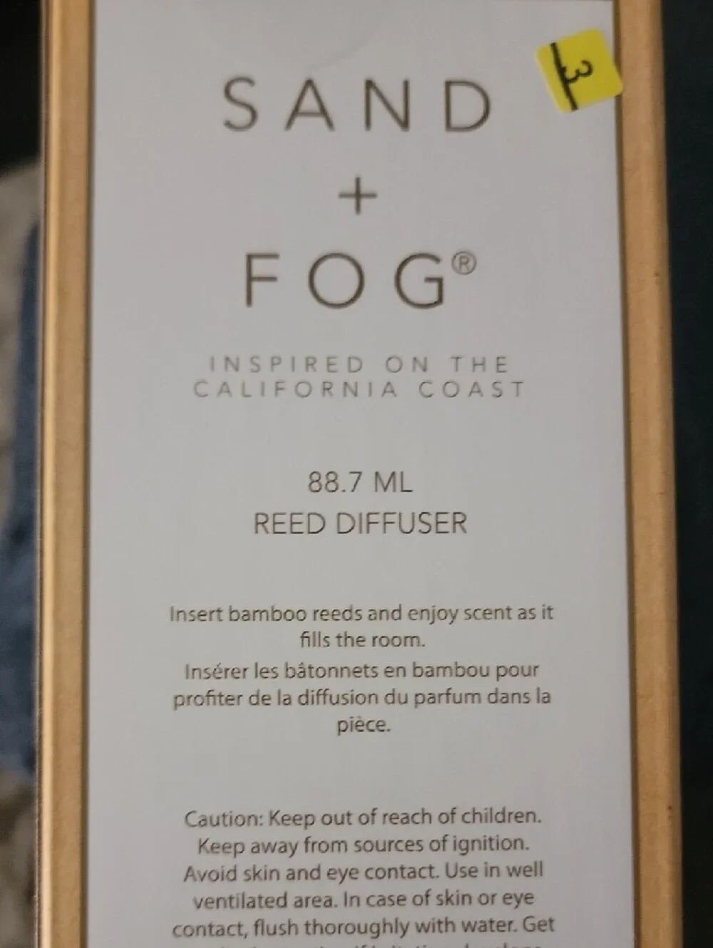 Sand + Fog Scented Reed Diffuser - W/ Bud Vase Amber  & Fig